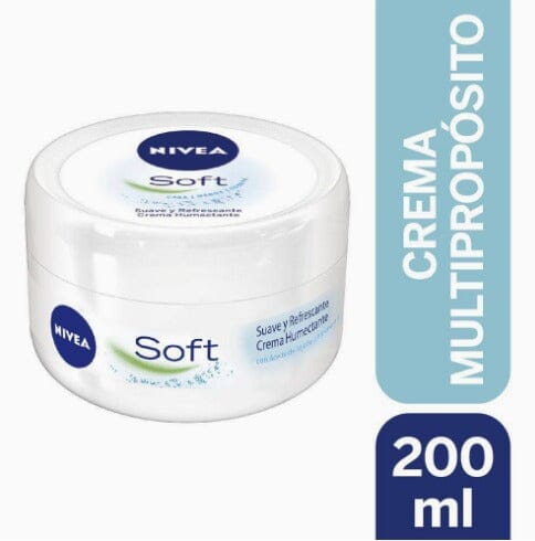 Crema Nivea "Soft" Cara - Cuerpo - Manos x 200 mL BEIERSDORF